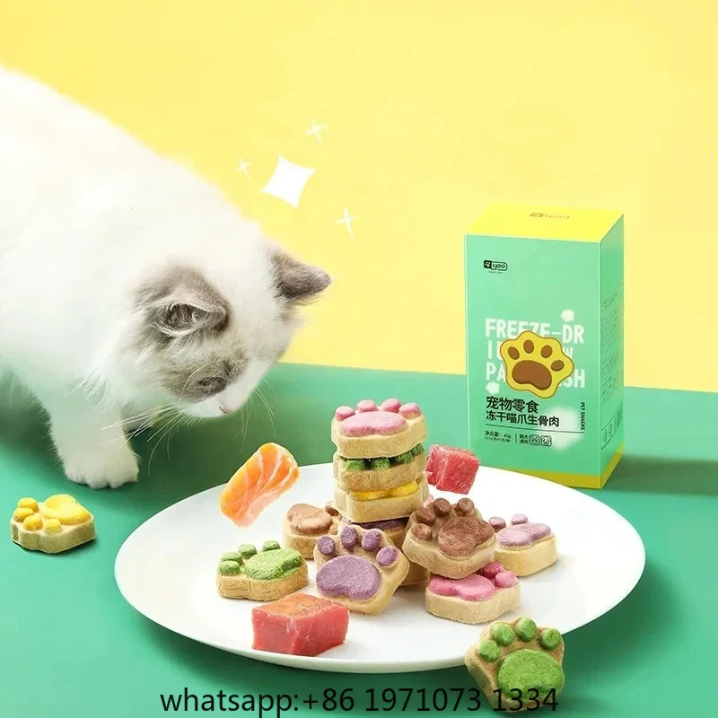 Food Snacks With High Protein - Petiscos Liofilizados para Gatos: Frango, Frutas