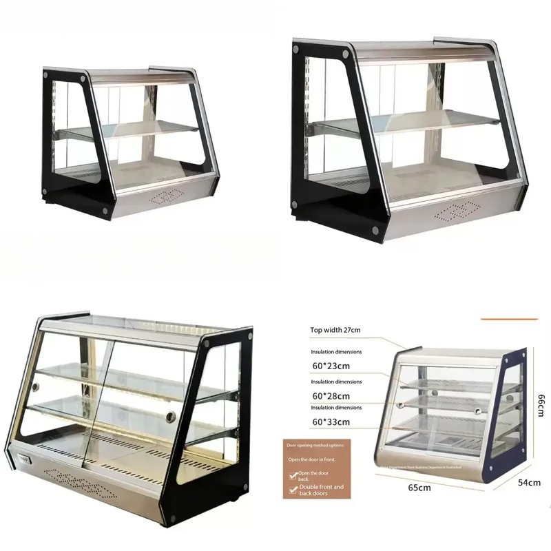 Snacks Food Warmer - Estufa Expositora Comercial de Vidro para