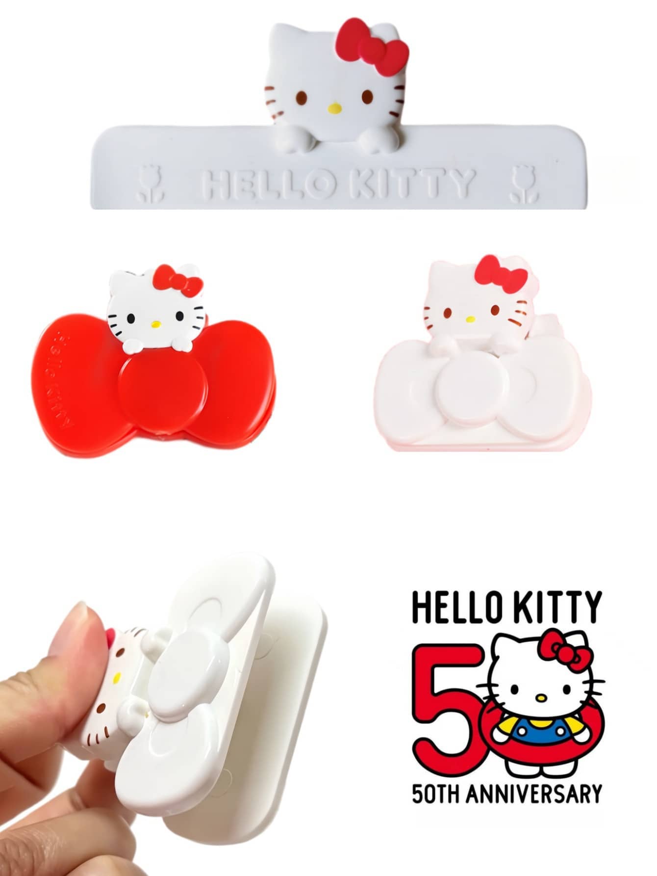 Food Good Snacks - 1/2 pçs/set hellokittys clipes de saco