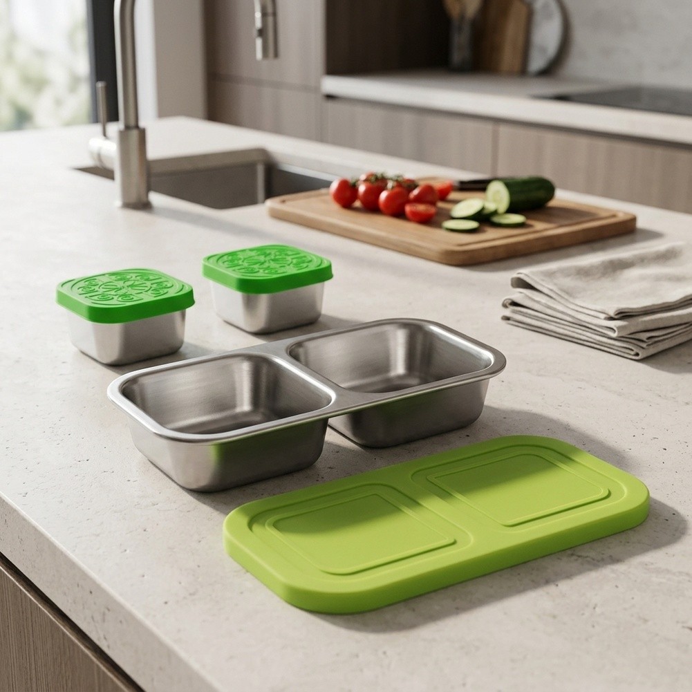 Recipientes de aço inoxidável  - Food Snacks Easy avaliação e preço