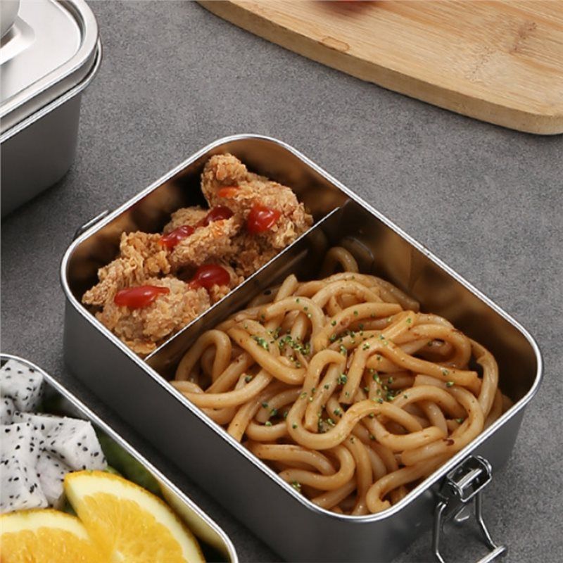 AEE2 - Caixa de Almoço de Aço  - Food Snacks For School avaliação e preço