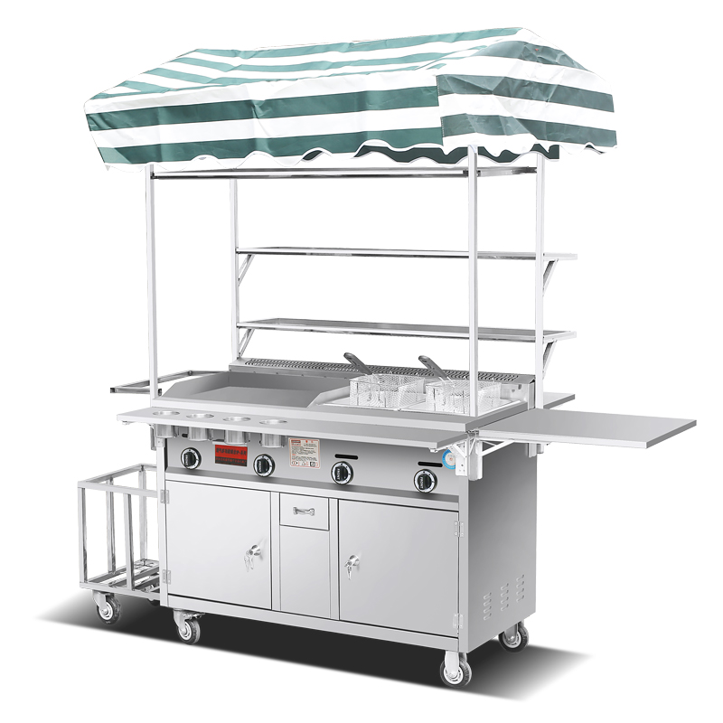 Carrinho de Comida Móvel a Gás - Snacks Food Warmer avaliação e preço