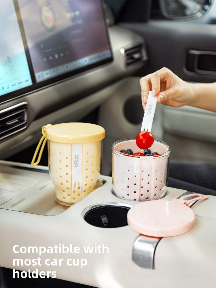 Copo Portátil para Frutas com  - Food Snacks Online avaliação e preço