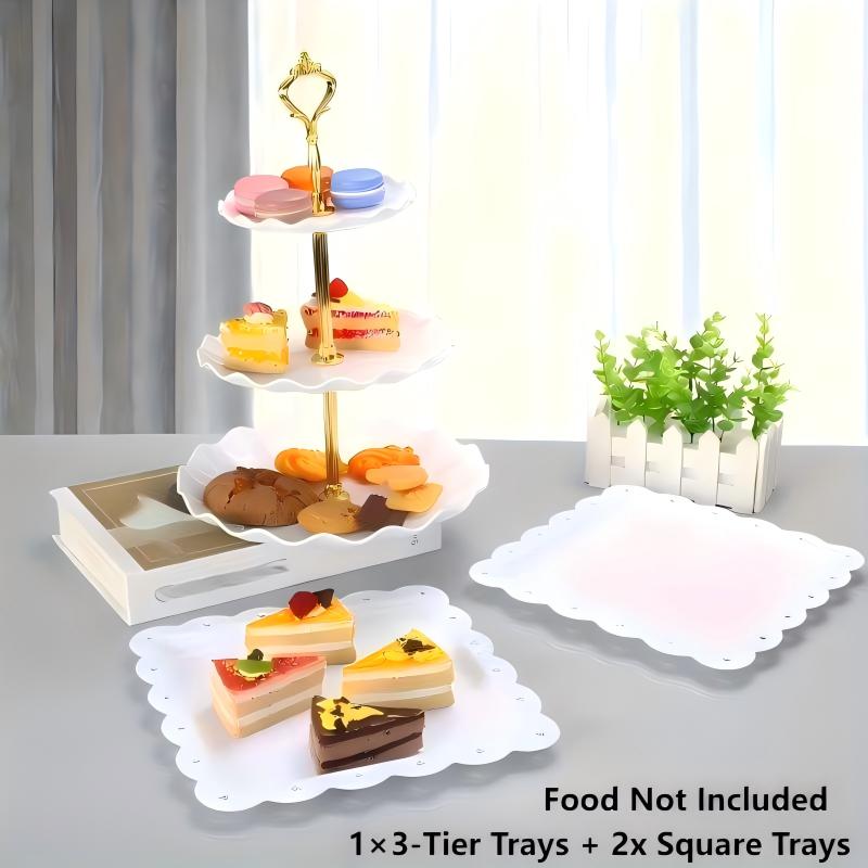Conjunto de bandejas decorativ - Food Snacks Easy avaliação e preço