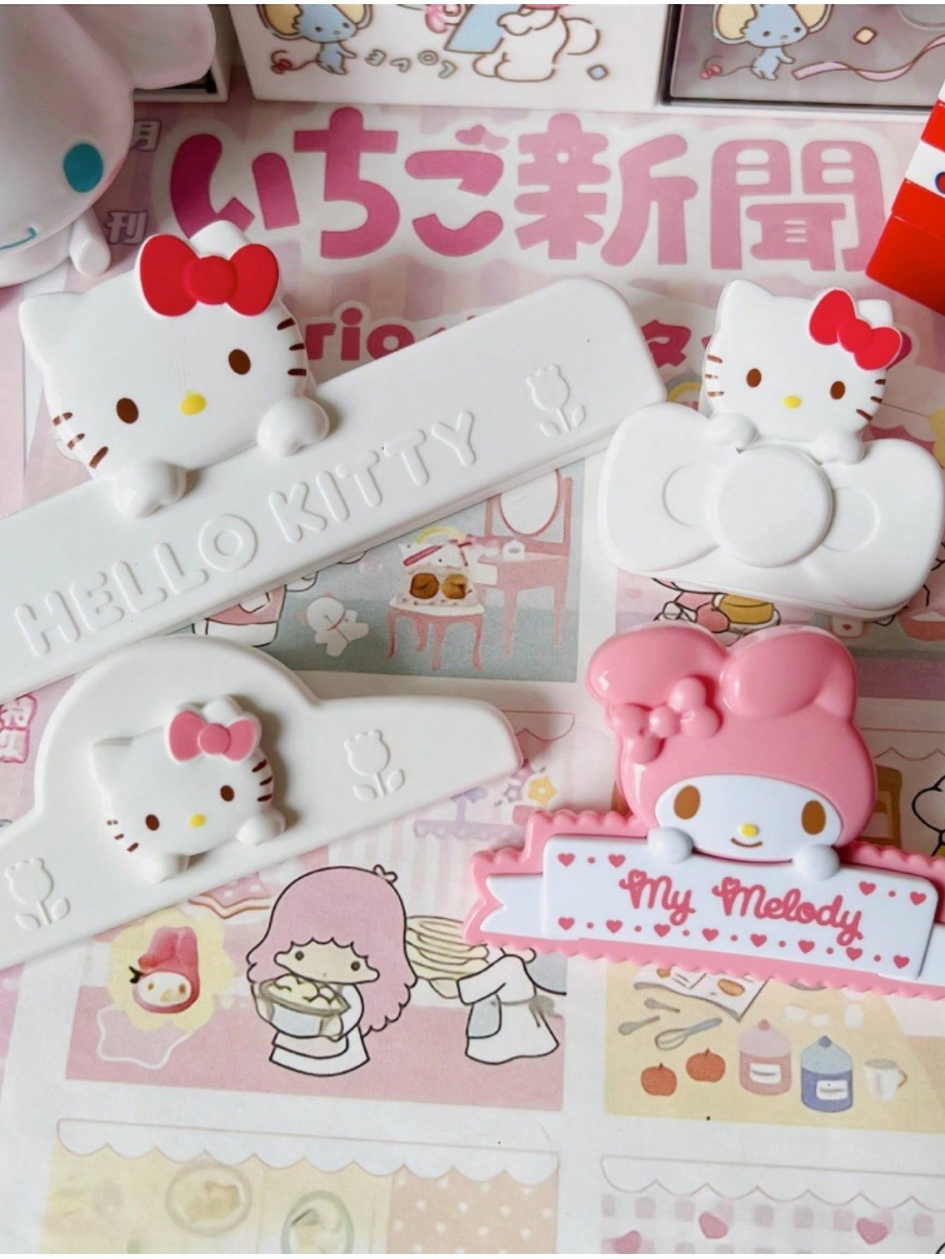 1/2 pçs/set hellokittys clipes - Food Good Snacks avaliação e preço