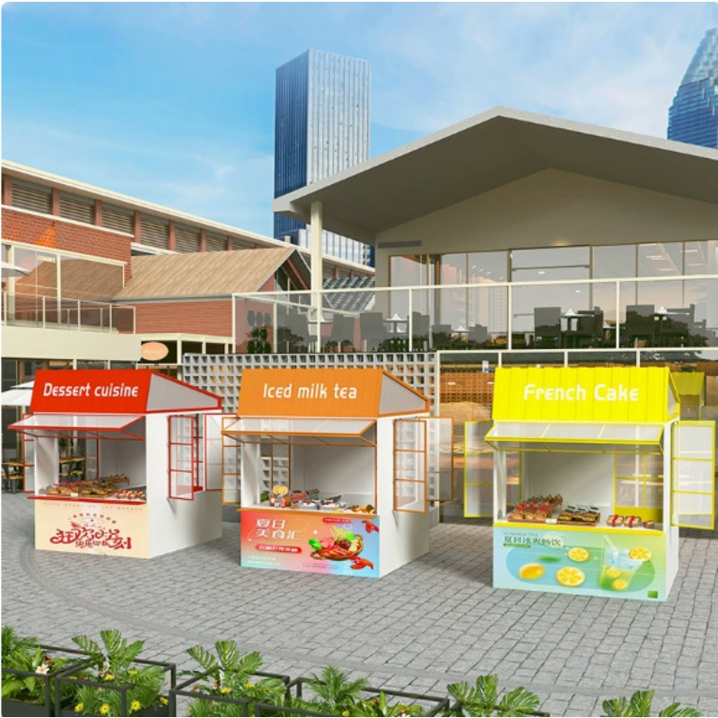 Stand móvel panorâmico para ev - Food Good Snacks avaliação e preço