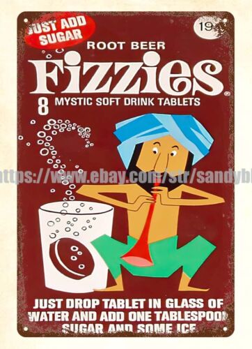 Placa de metal Fizzies dos ano - Food And Snacks Ideas avaliação e preço