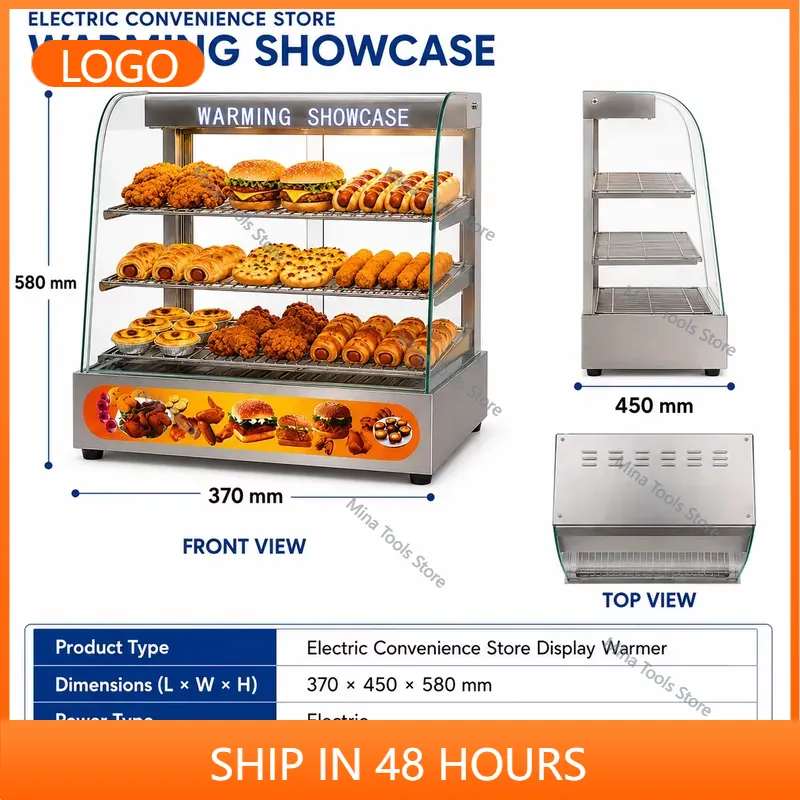 Vitrine Elétrica de Aqueciment - Snacks Food Warmer avaliação e preço