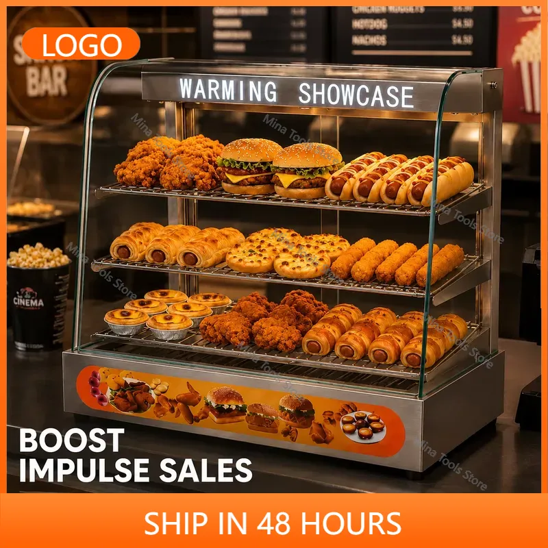 Vitrine Elétrica de Aqueciment - Snacks Food Warmer avaliação e preço