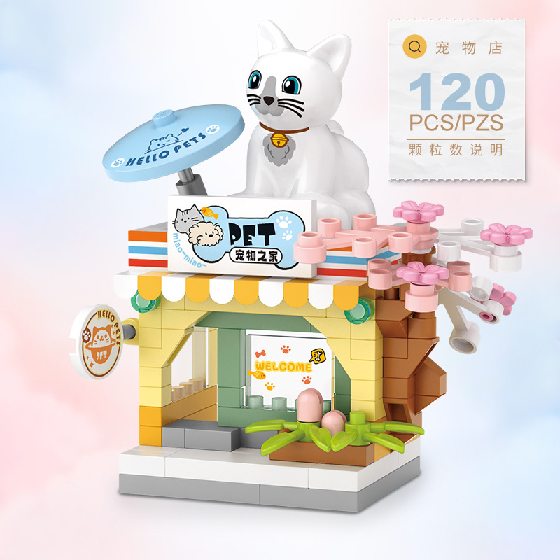 NOVO Kit de Blocos de Montar d - Food And Snacks Ideas avaliação e preço